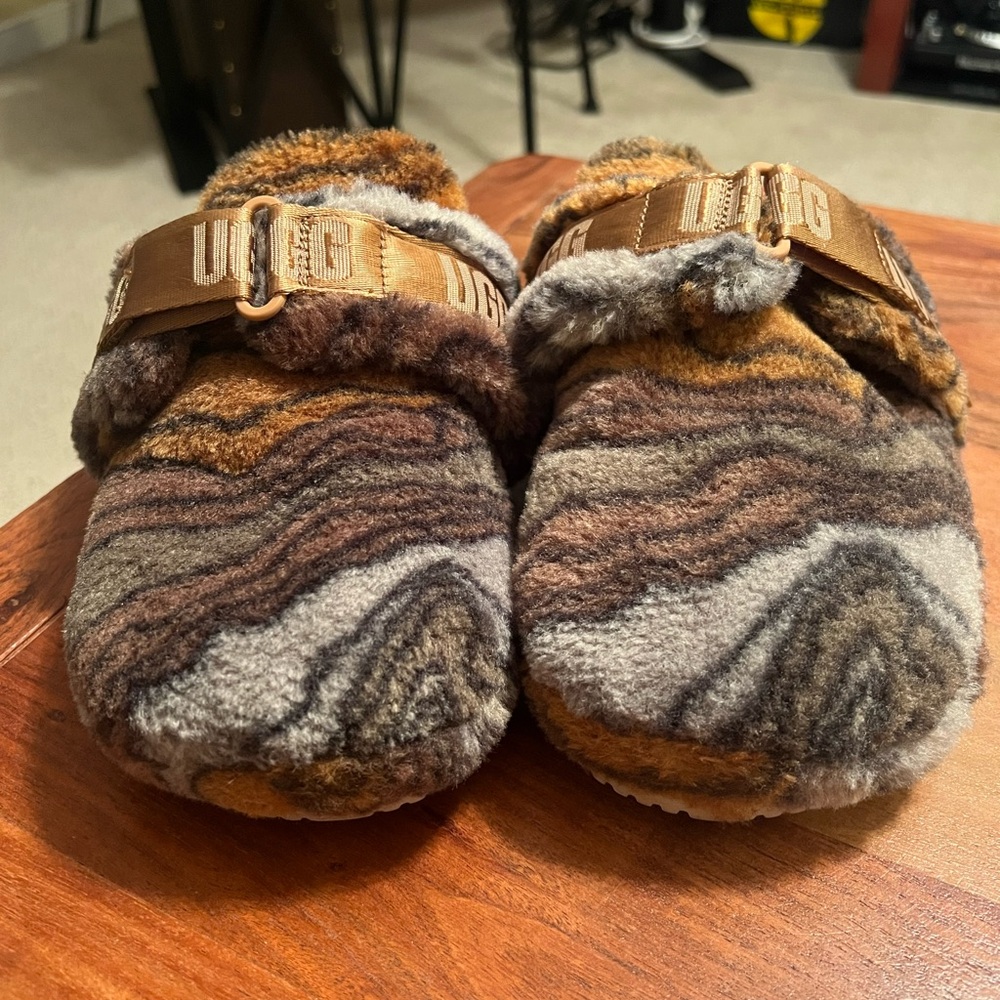 Men’s UGG Furry Slides - Picture 2 of 6